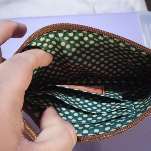 Fossil Orange and Pink Floral Wristlet - Picture 4 of 5